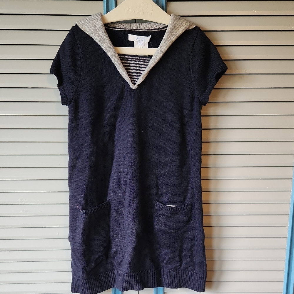 Jacadi Paris Navy & Grey Dress